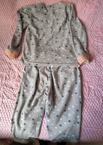 17-18 years Beden gri Renk Kız Çocuk Gri Örme Polar Pijama Takımı