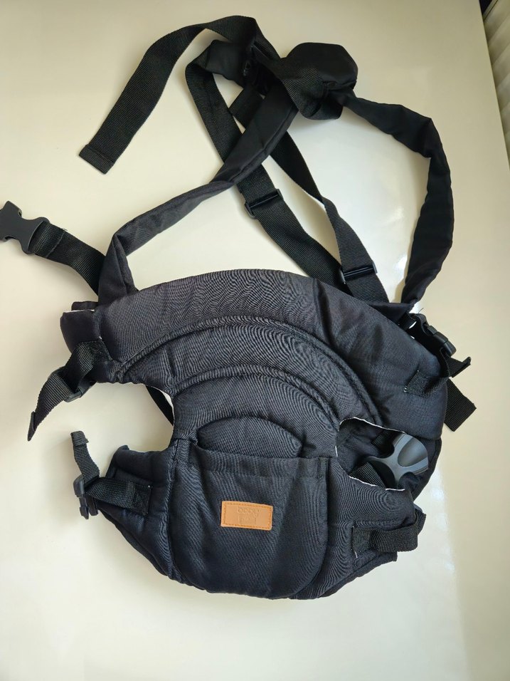 Gri Ergonomik Bebek Kangurusu Bel Destekli - Görsel 2