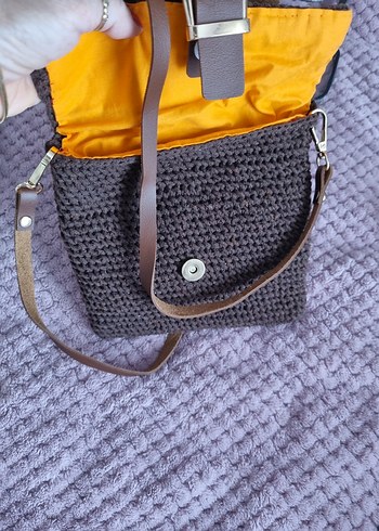 Bohem Tarzı Örgü Kadın Çapraz Çanta - Görsel 3