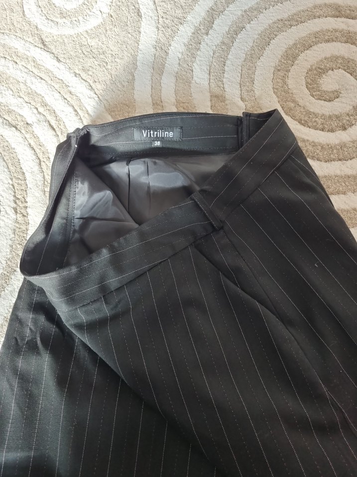 Gri Mini Kalem Etek Pilili - Görsel 3