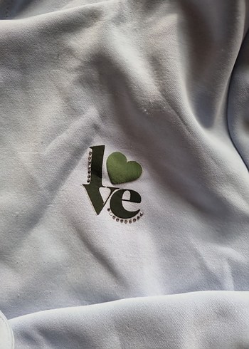 Mavi Kapüşonlu Rahat Kesim Kadın Sweatshirt - Görsel 3