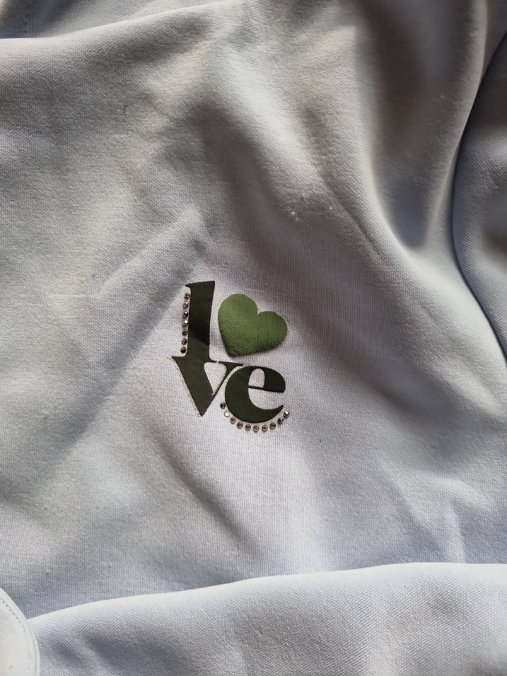 Mavi Kapüşonlu Rahat Kesim Kadın Sweatshirt - Görsel 3