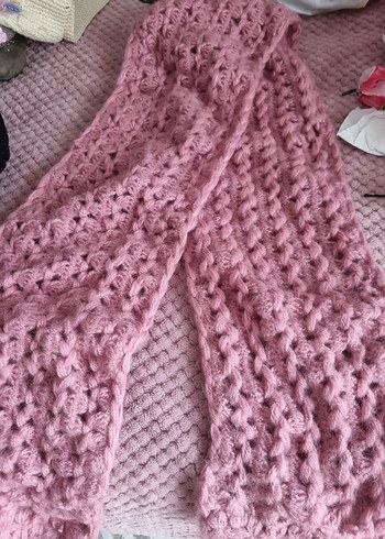 Örgü Kadın Şal Çok Renkli Pastel Tonlar - Görsel 2