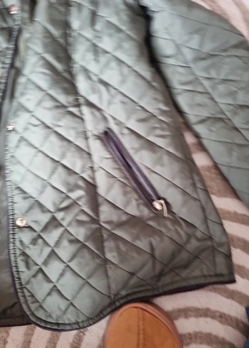 Düğmeli Gri Kadın Ceket - Görsel 3