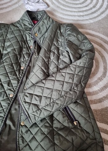 Düğmeli Gri Kadın Ceket - Görsel 4