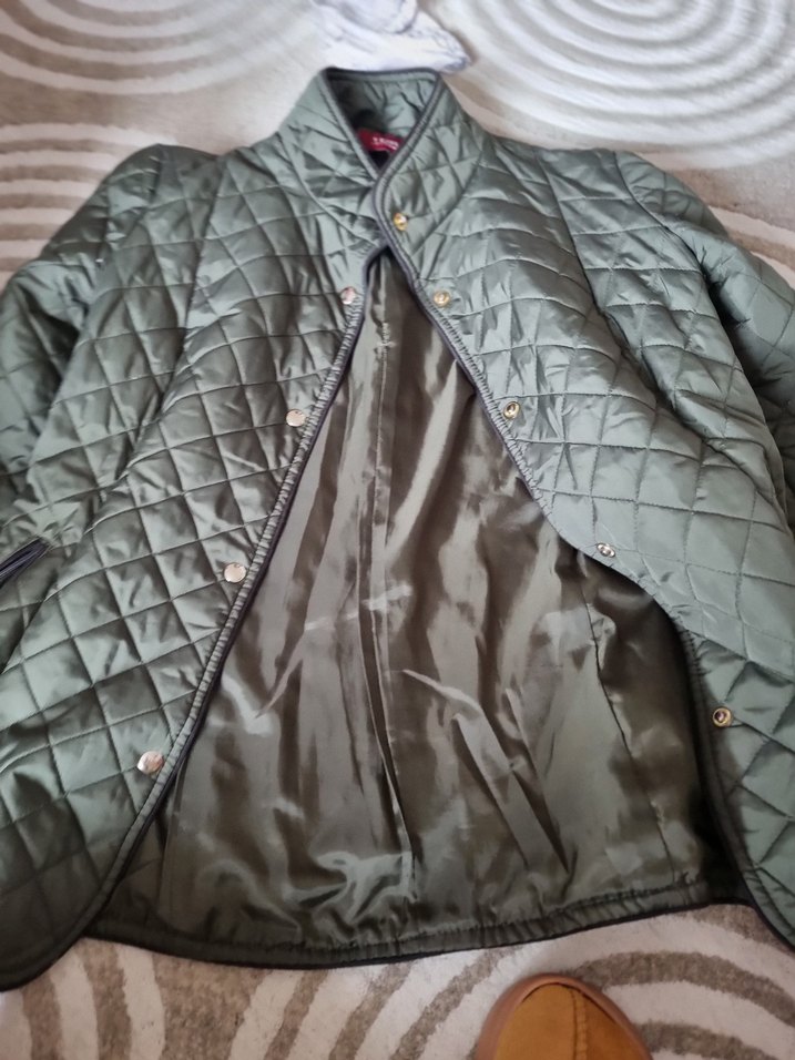 Düğmeli Gri Kadın Ceket - Görsel 2