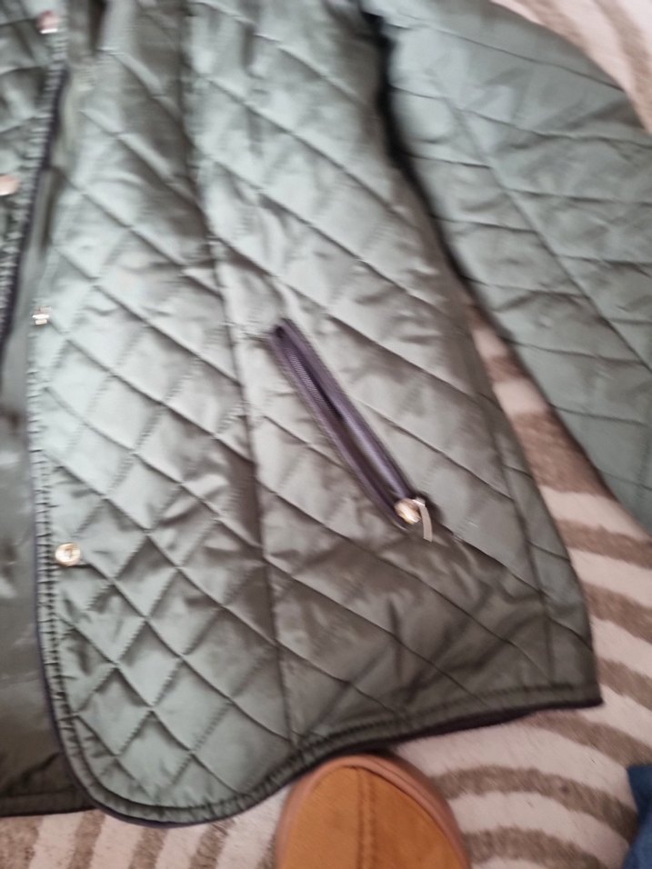 Düğmeli Gri Kadın Ceket - Görsel 3