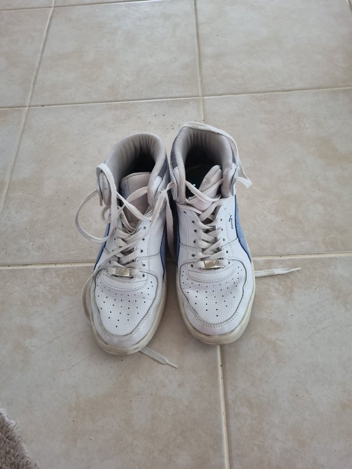 Puma Erkek Beyaz Gri Spor Ayakkabı - Görsel 4