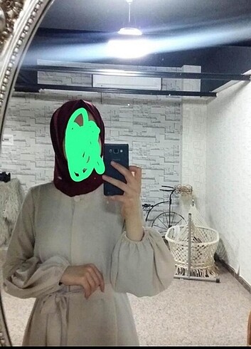 40 Beden ten rengi Renk Ferace abaya