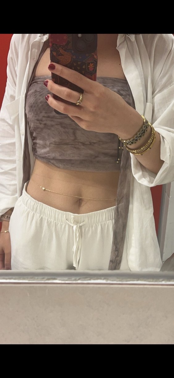 boyun aksesuarlı üst - Görsel 2