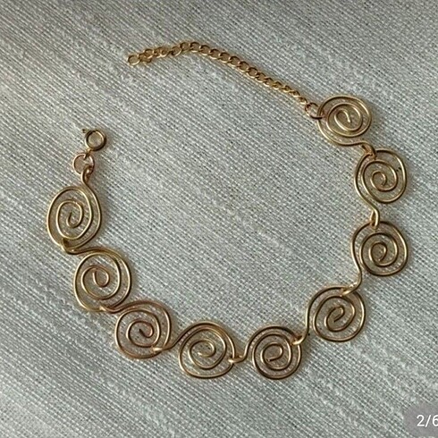 Spiral vintage bileklik