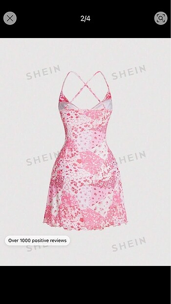 Sheinside SHEIN ÇİÇEKLİ ELBİSE