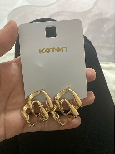 Koton gold küpe