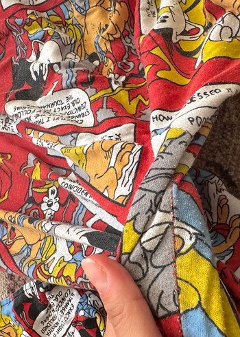 Diğer Renkli Baskılı Pijama Takımı