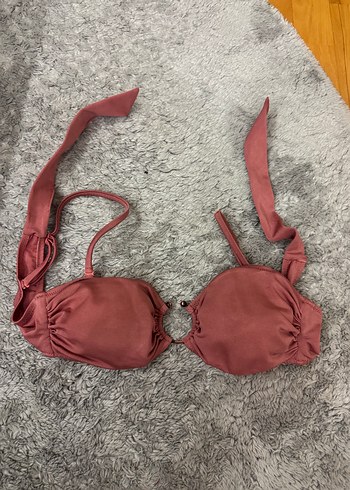 Pembe İpli Bikini Üstü
