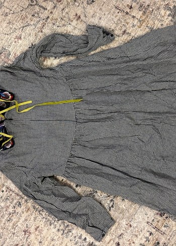 Gri Bohem Uzun Kollu Elbise - Görsel 6