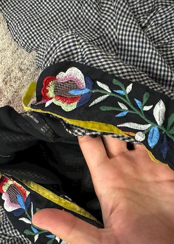 Gri Bohem Uzun Kollu Elbise - Görsel 5