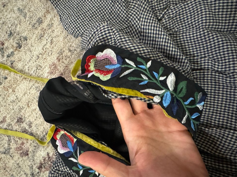 Gri Bohem Uzun Kollu Elbise - Görsel 5