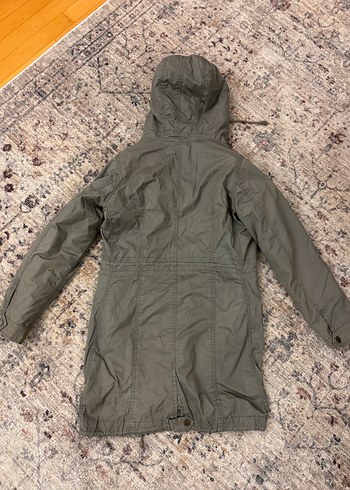 Gri Kadın Uzun Ceket - Görsel 7