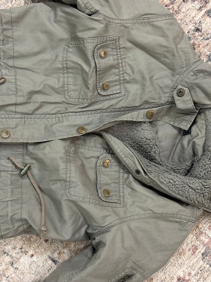 Gri Kadın Uzun Ceket - Görsel 4