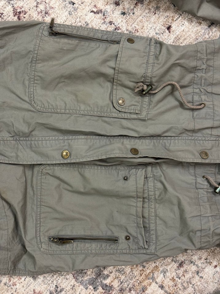 Gri Kadın Uzun Ceket - Görsel 3