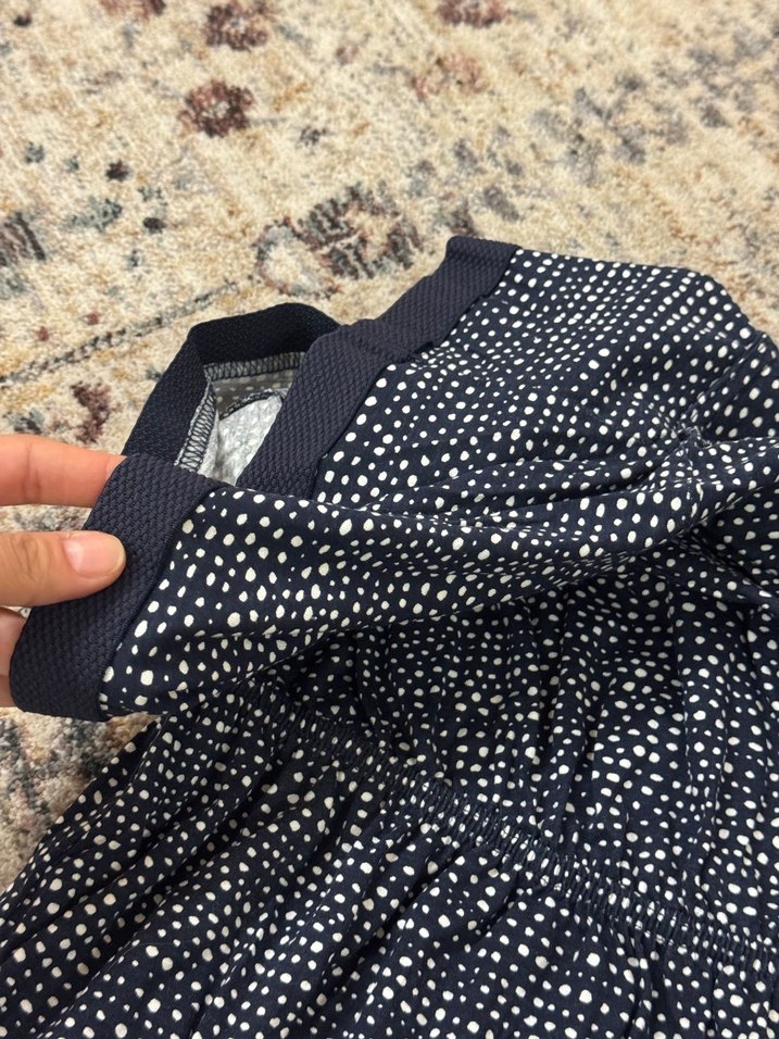 Lacivert Straplez Elbise - Görsel 4