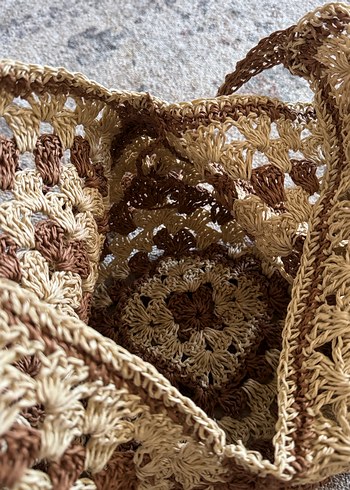 Bohem Örgü Kadın Çanta - Görsel 10