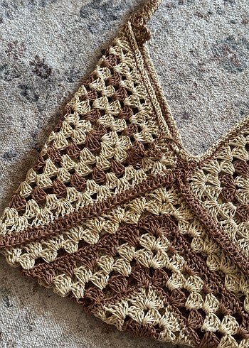 Bohem Örgü Kadın Çanta - Görsel 4