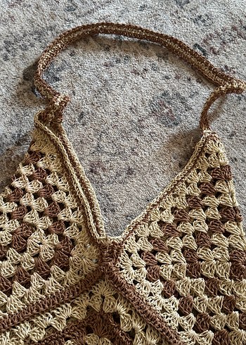 Bohem Örgü Kadın Çanta - Görsel 5