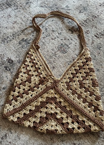 Bohem Örgü Kadın Çanta - Görsel 6