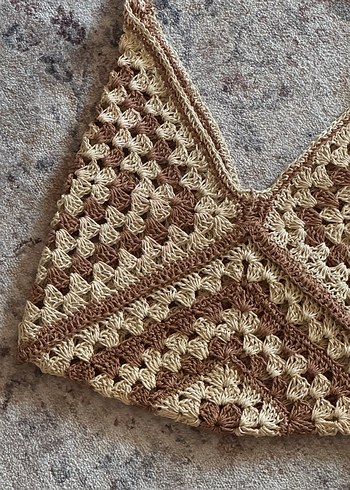 Bohem Örgü Kadın Çanta - Görsel 2