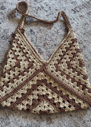 Bohem Örgü Kadın Çanta - Görsel 9