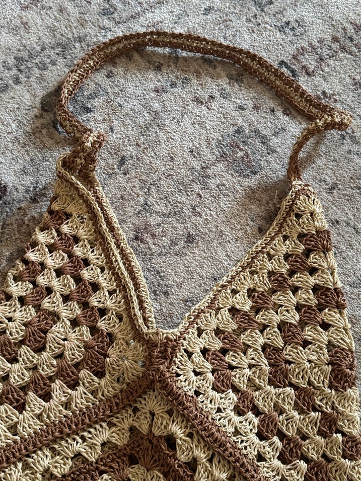 Bohem Örgü Kadın Çanta - Görsel 5