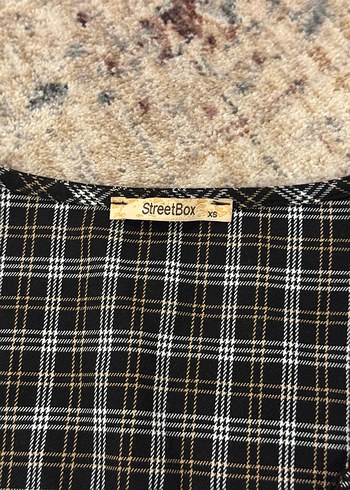 Gri Kareli Kemerli Midi Elbise - Görsel 3