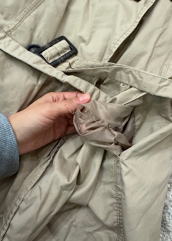 Kadın Bej Midi Trençkot - Görsel 4