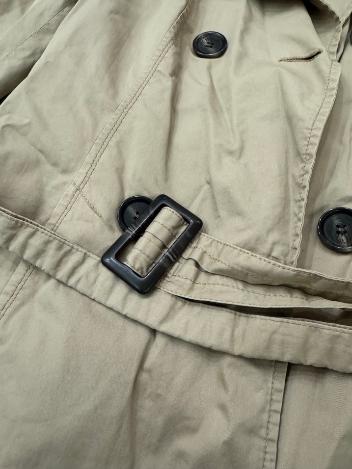 Kadın Bej Midi Trençkot - Görsel 3