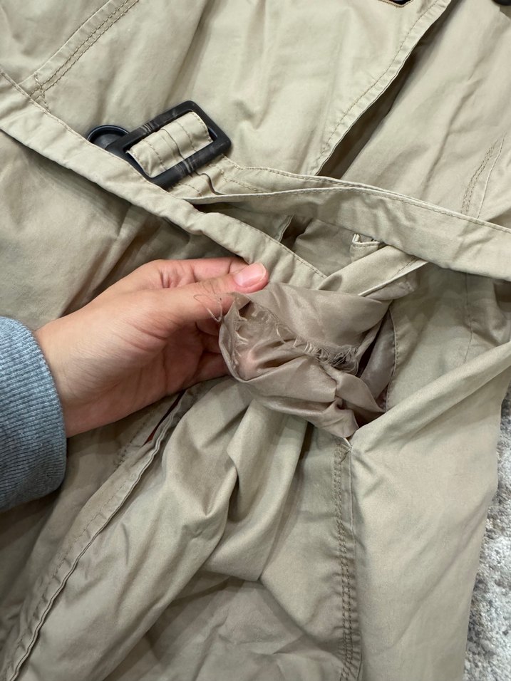 Kadın Bej Midi Trençkot - Görsel 4