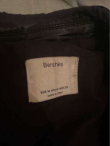 Bershka deri biker ceket - Görsel 2