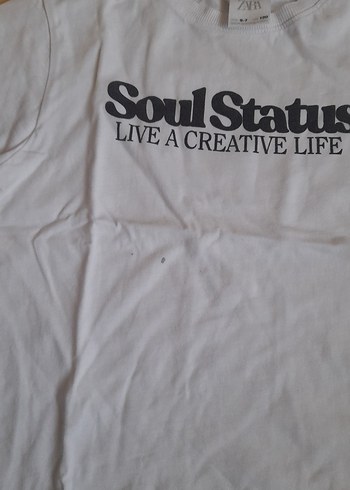 Beyaz Erkek Tişörtü, Kısa Kollu, Baskılı - Görsel 3