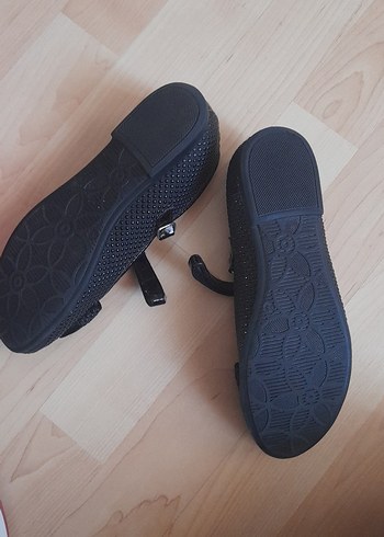 Kız Çocuk Siyah Tokalı Babet - Görsel 2