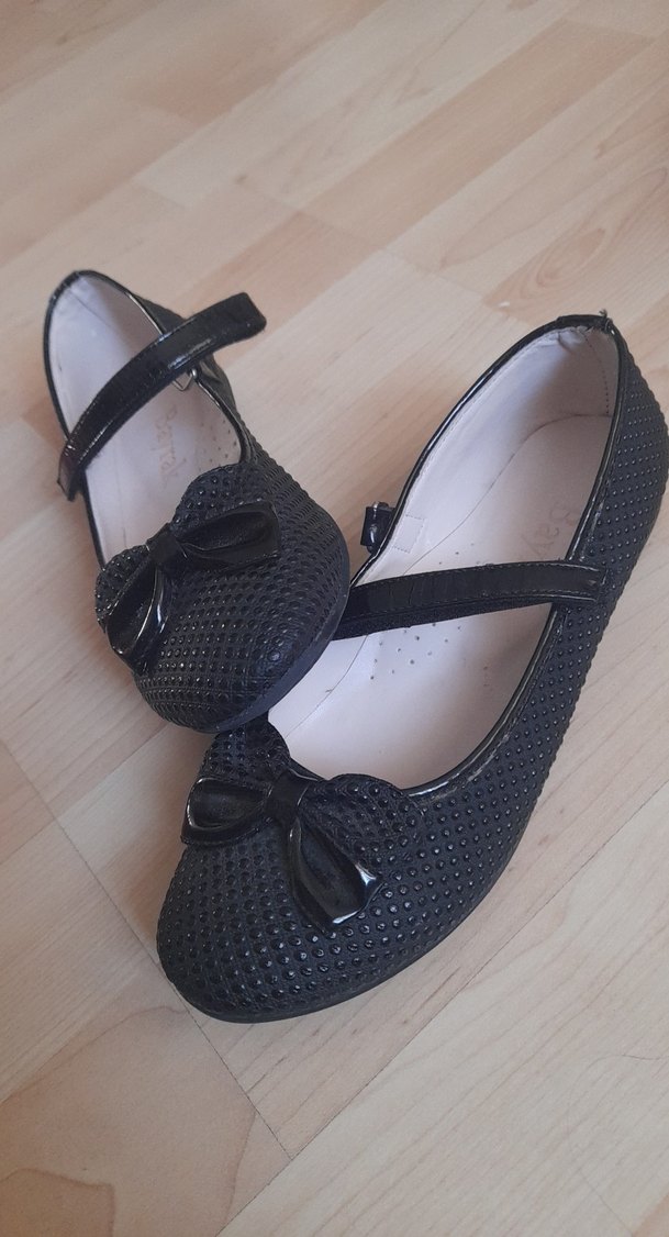 Kız Çocuk Siyah Tokalı Babet - Görsel 3