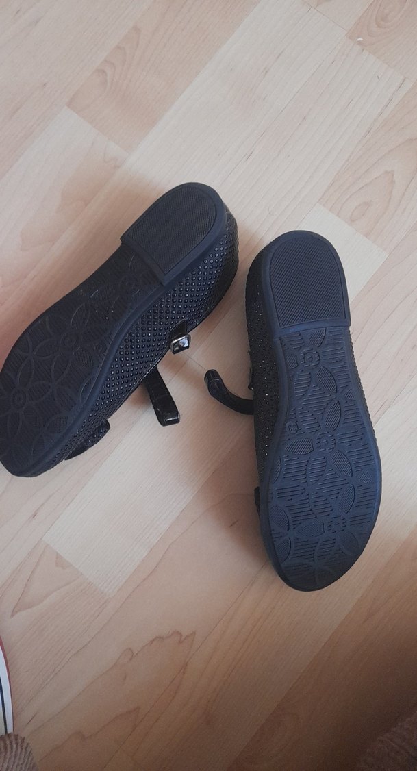 Kız Çocuk Siyah Tokalı Babet - Görsel 2