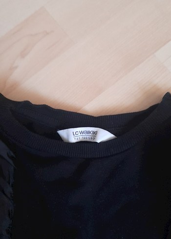 kız çocuk Siyah Fırfırlı Sweatshirt - Görsel 3