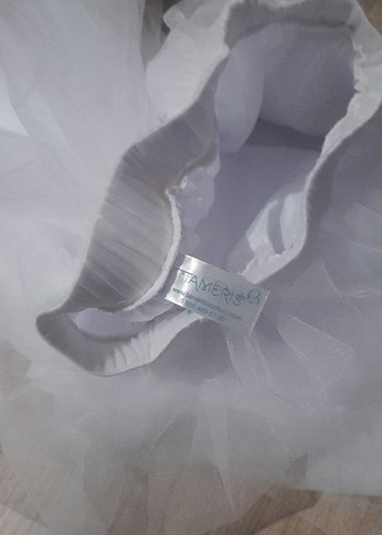 Kız Çocuk Beyaz Fırfırlı tütü Etek - Görsel 2