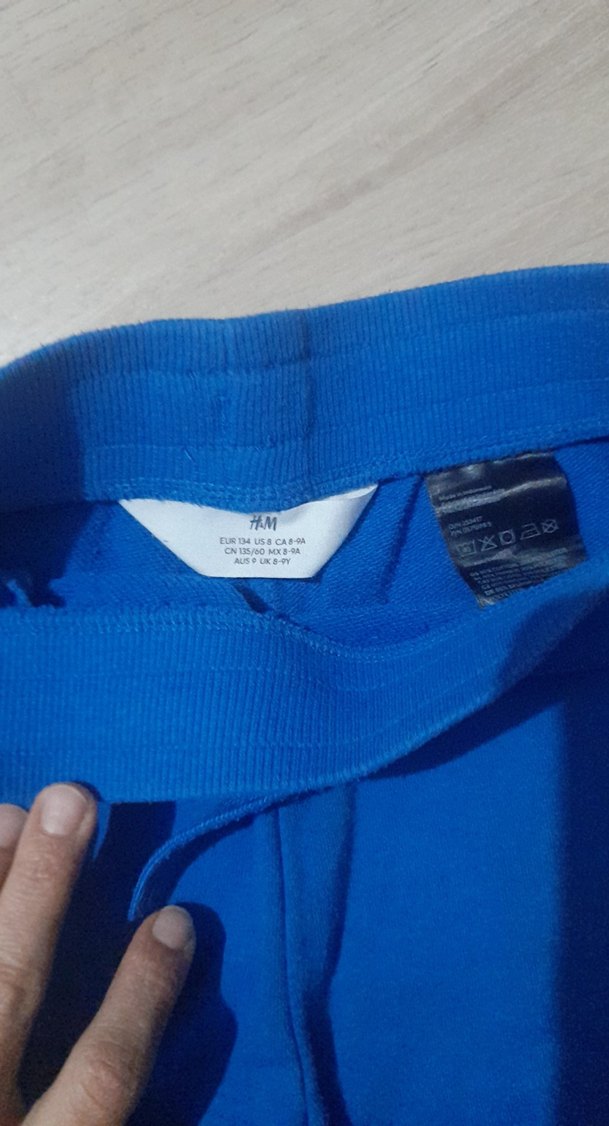 Erkek  çocuk Mavi Rahat Kesim Şort - Görsel 2