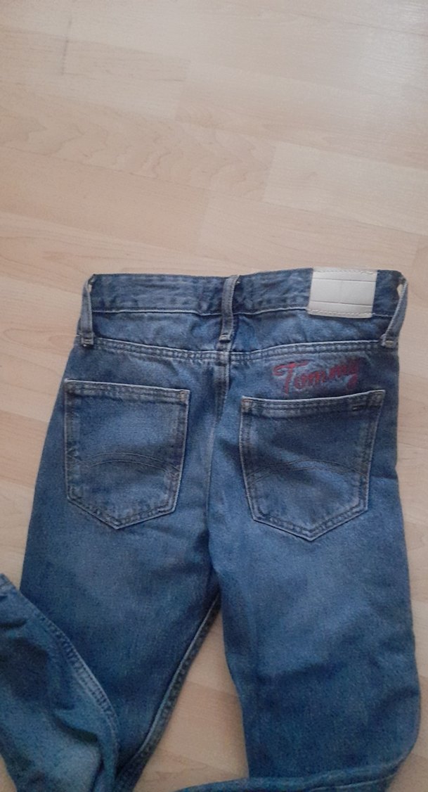 kız Çocuk Gri Denim Pantolon - Görsel 2