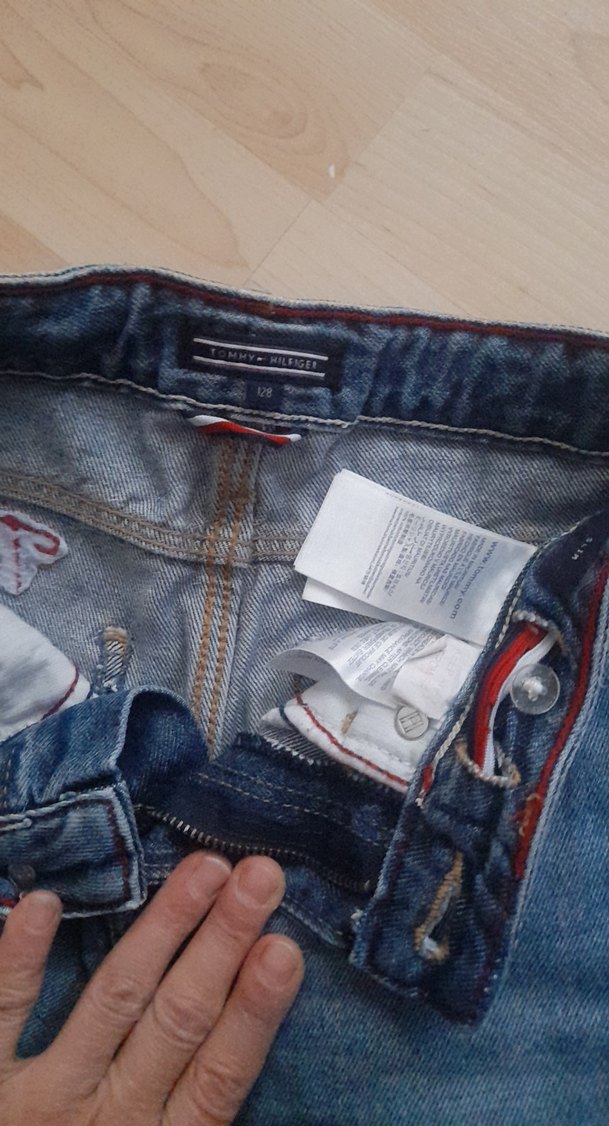 kız Çocuk Gri Denim Pantolon - Görsel 3