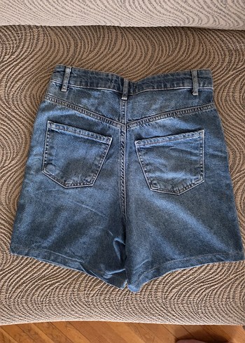 LCW Yüksek Bel Kot Şort - Görsel 2