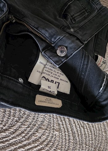 LTB Koyu Gri Kadın Yüksek Bel Süper Skinny Kot Pantolon - Görsel 5