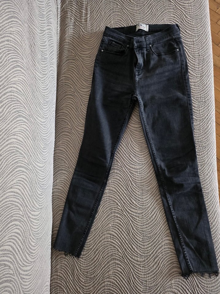 LTB Koyu Gri Kadın Yüksek Bel Süper Skinny Kot Pantolon - Görsel 2